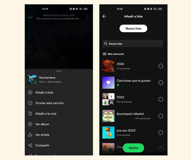 Cómo crear una playlist