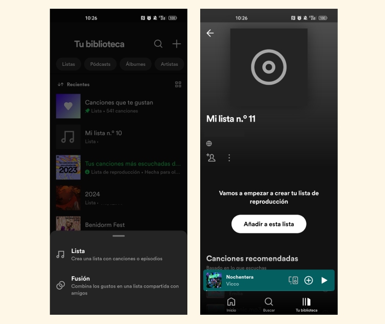Cómo hacer una lista en Spotify
