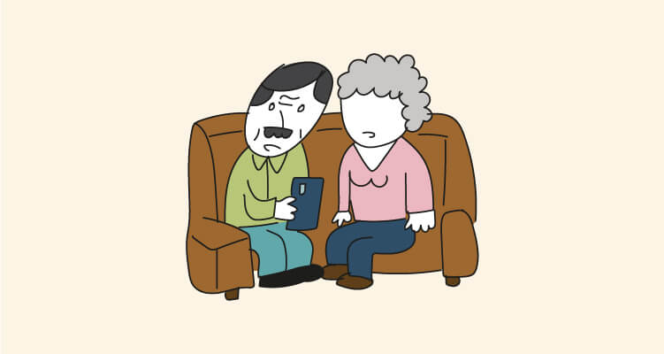 Personas mayores con tablet