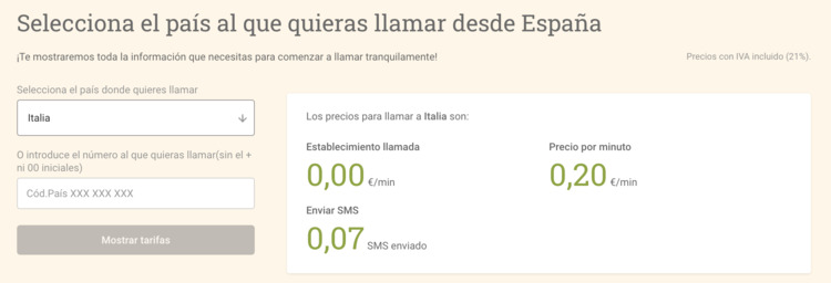 tarifas llamadas internacionales lowi