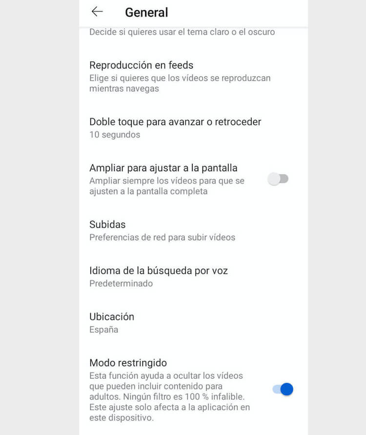Cómo bloquear contenido en Youtube