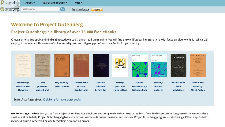 Proyecto Gutenberg Proyecto Gutenberg