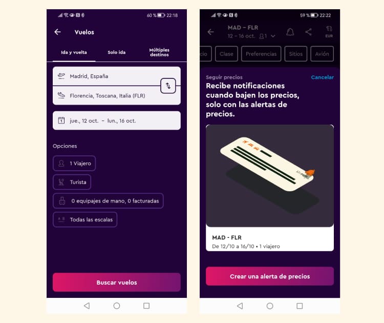 Momondo, una app inspiradora para buscar vuelos baratos