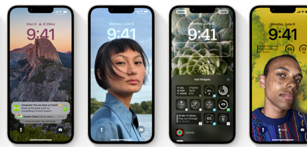 Pantalla de bloqueo iOS 16