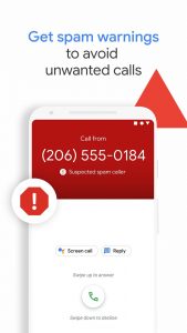 Identificar llamadas spam con la app de teléfono de Google