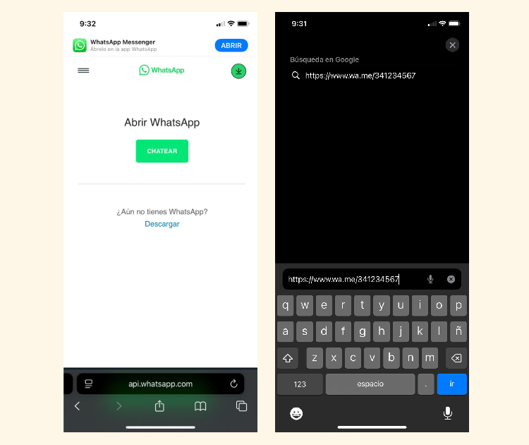 Utiliza Wa Me para enviar WhatsApps sin guardar numeros 