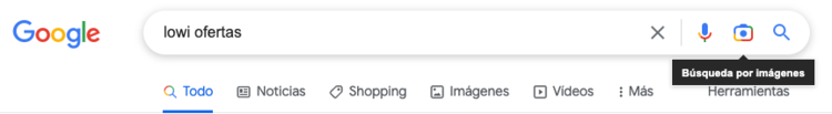 Búsqueda por imágenes en Google