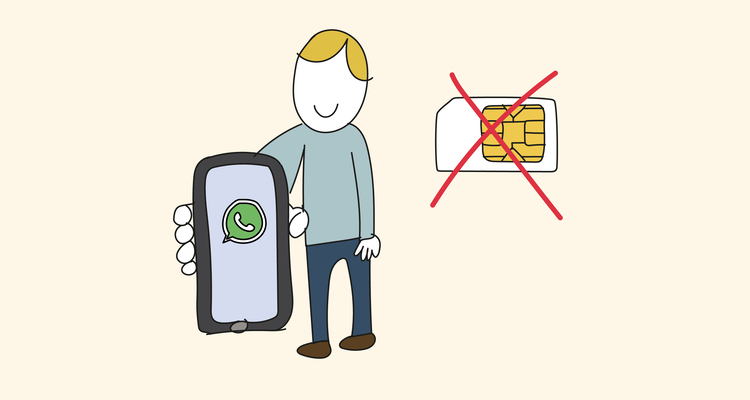 Cómo usar WhatsApp sin SIM card
