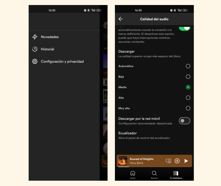 Cómo descargar música de Spotify en el móvil