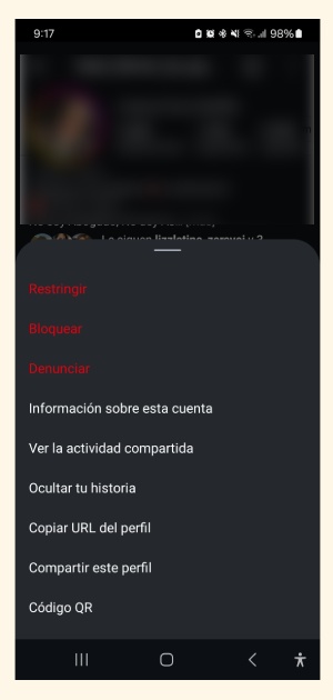 Cómo restringir a alguien en Instagram 1 Como restringir a alguien en Instagram 1
