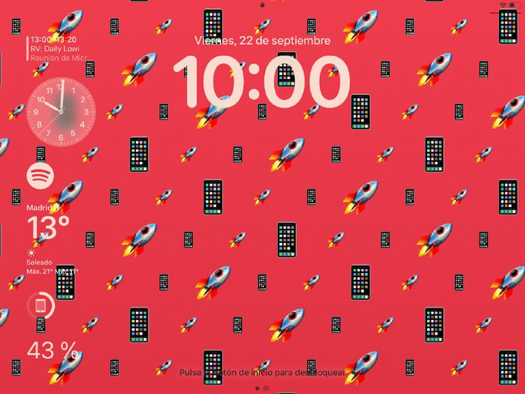 Pantalla de Bloqueo en iPadOS17