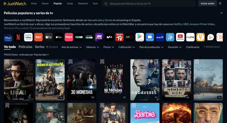 Lo más popular en JustWatch