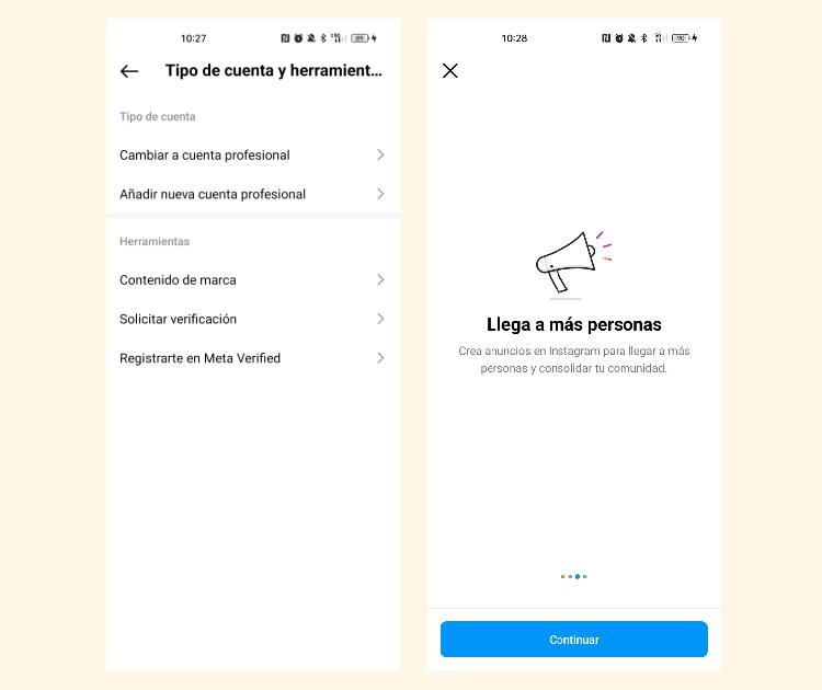 Cómo crear una cuenta de empresa en Instagram