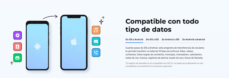 DrPhone, como pasar contactos de iPhone a Android