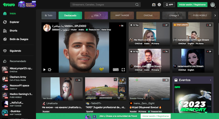 Travo: plataforma alternativa a Twitch