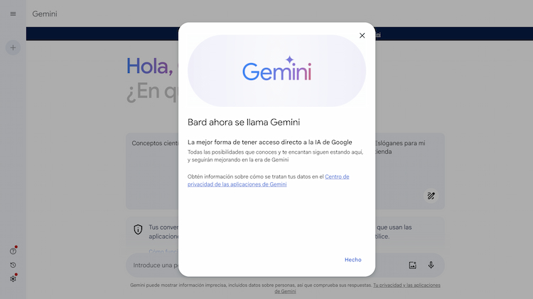 Bard ahora es Gemini