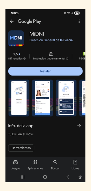 App de MiDNI App de MiDNI