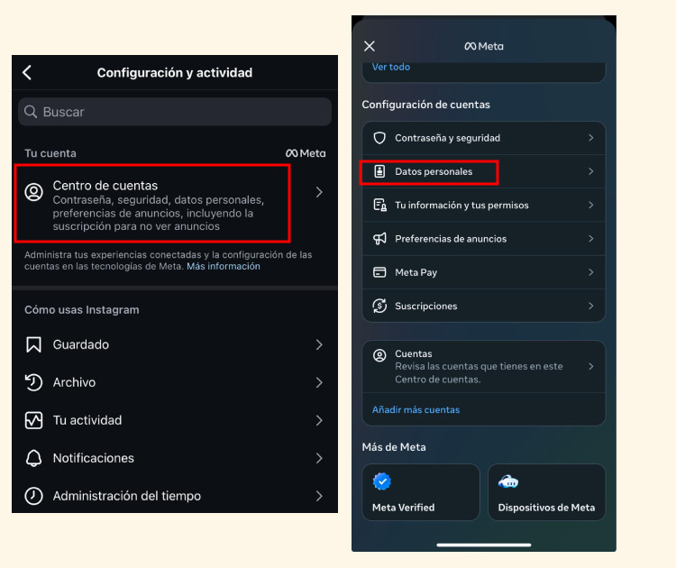 Borrar una cuenta de Instagram definitivamente desde el movil - Parte 1