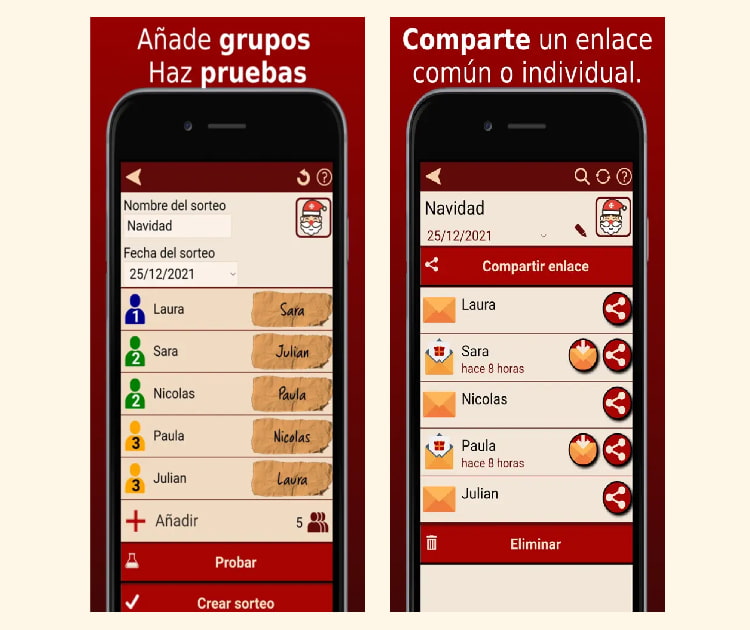 Mejor app para sorteo amigo invisible whatsapp - Dedoman