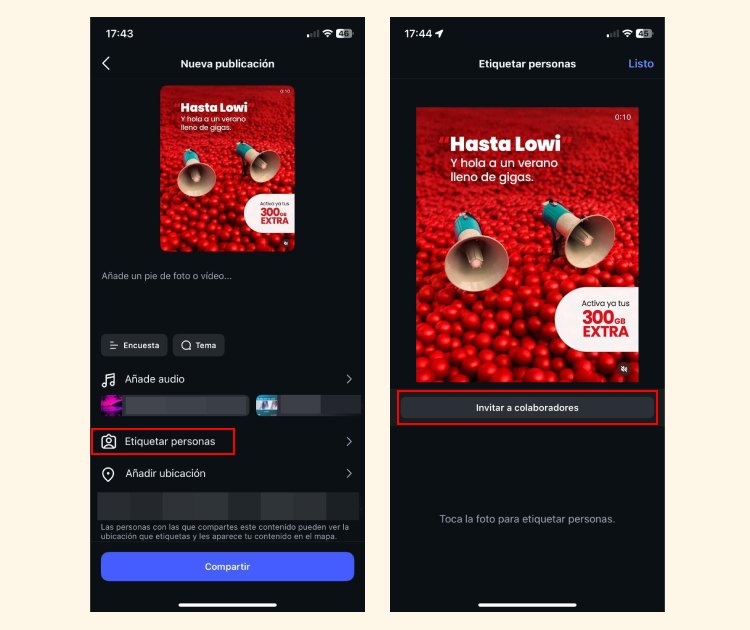 Como crear una publicacion en instagram paso 2